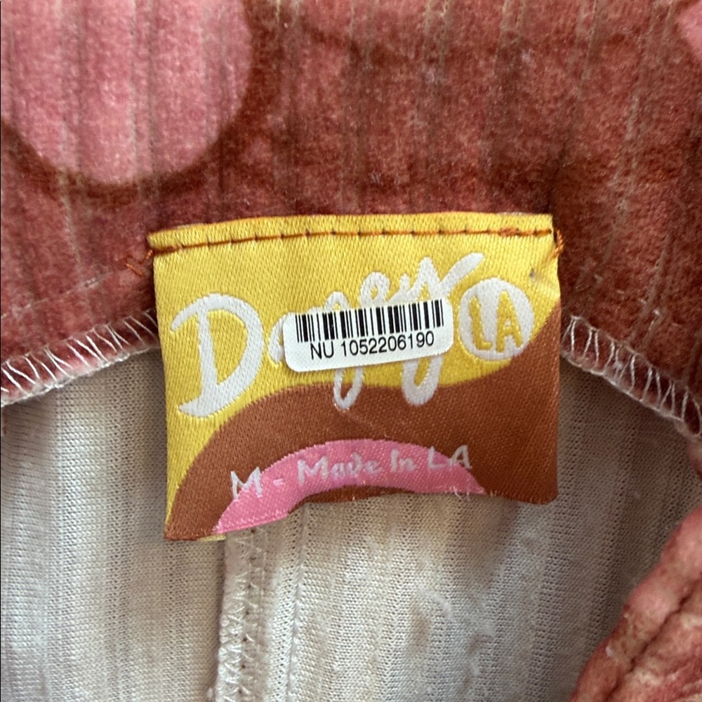 Dazey LA Pink Brown Floral Overalls Jumpsuit - Picture 4 of 4